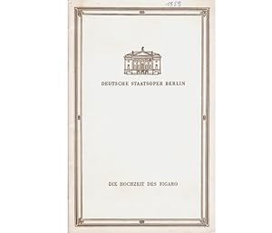 Konvolut "Deutschen Staatsoper Berlin/Programmhefte". 17 Titel. 1.) Die Hochzeit des Figaro, Prem...