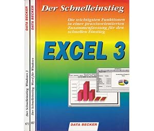 Büchersammlung "Computerprogramme/Schnelleinstieg". 3 Titel. 1.) Martin Böhmer: EXCEL 3, Die wich...