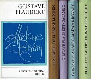 Büchersammlung "Gustav Flaubert. Gesammelte Werke in Einzelbänden". 4 Titel. 1.) Die Erziehung de...