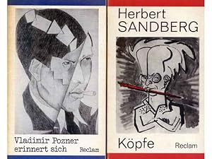 Bild des Verkufers fr Reclam-Sammlung. 4 Titel. 1.) Herbert Sandberg: Kpfe, Reclam-Reihe Kunstwissenschaften 2.) Vladimir Pozner erinnert sich 3.) Das Abenteuer der alten Dame, Tschechische Erzhlungen 1918-1945 4.) Yasunari Kawabata: Kyoto zum Verkauf von Agrotinas VersandHandel