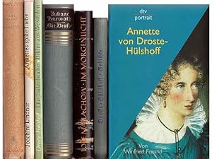 Konvolut "Annette Droste-Hülshoff". 8 Titel. 1.) Annette von Droste-Hülshoff, von Winfried Freund...