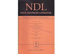 NDL. Neue Deutsche Literatur. Monatsschrift für schöne Literatur und Kritik. Heft 6/1959