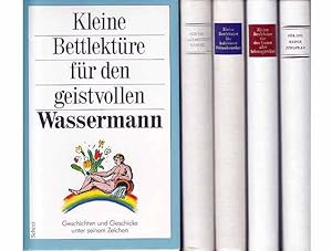 Bild des Verkufers fr Konvolut "Kleine Bettlektre". 8 Titel. 1.) Kleine Bettlektre fr den geistvollen Wassermann. Geschichten und Geschicke unter seinem Zeichen, o. J. 2.) Kleine Bettlektre fr die kluge Jungfrau. Geschichten und Geschicke unter ihrem Zeichen, o. J. 3.) Kleine Bettlektre fr den wagemutigen Widder. Geschichten und Geschicke unter seinem Zeichen, o. J. 4.) Kleine Bettlektre fr den besten aller Schwiegervter. o. J. 5.) Kleine Bettlektre fr den kultiviertem Feinschmecker 6.) Kleine Bettlektre fr den bestndigen Steinbock 7.) Kleine Bettlektre fr unverzagte Ostpreussen . und ihre westpreussischen Landsleute 8.) Kleine Bettlektre fr echte und gelerntze Bonner, Literarische Leckerbissen fr grosse und kleine, waschechte und zugereiste, ab- und zugeordnete Bonner beiderseits des Rheins zum Verkauf von Agrotinas VersandHandel