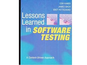 Seller image for Lessons Learned in Software Testing. Ein Fundbuch zur Automatisierung des Controllings. In englischer Sprache for sale by Agrotinas VersandHandel
