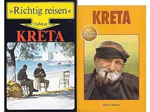 Büchersammlung "Kreta". 2 Titel. 1.) Horst Schwartz: Kreta, "Richtig reisen", DuMont Reiseführer,...