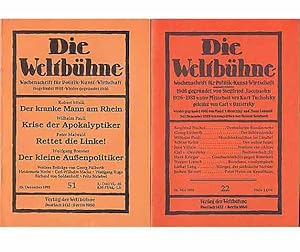 Bild des Verkufers fr Konvolut "Georg Flberth". 5 Titel. 1.) "Vorletztes Gefecht. Gastkolumne von Georg Flberth" 2.) Georg Flberth: "Land ohne Linke" ("Die Weltbhne" vom 16. Oktober 1990). 3.) Georg Flberth: "Das Fitness-Studio" 4.) "Mythos 'rotes Marburg'? In Marburg wurde die Abendroth-Schule endgltig beerdigt" (ND vom 19./20. Januar 2008). 5.)  Die Weltbhne" vom 22. Juni 1993 mit Georg Flberth: Schlappe CSU. zum Verkauf von Agrotinas VersandHandel