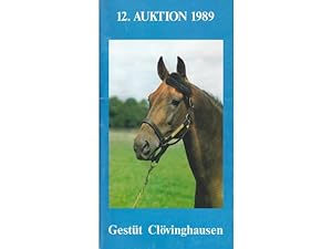 Konvolut "Auktionskataloge Gestüt Clövinghausen". 2 Titel. 1.) 11. Auktion 1988 2.) 12. Auktion 1989