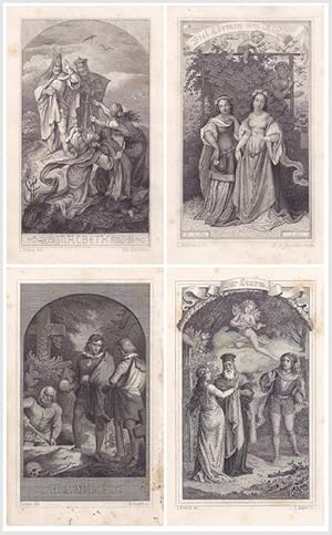 Image du vendeur pour Titelbilder zu den Dramen von Shakespeare. - Komplette Folge mis en vente par Antiquariat Hardner