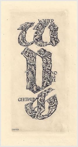 Walter und Gertrud Vogel - Exlibris