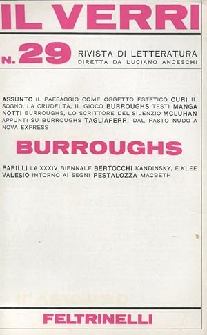 SCRITTI DI BURROUGHS E INTORNO A BURROUGHS (sul numero 29 del 1968 della rivista IL VERRI diretta...