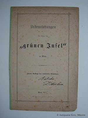 Ordenssatzungen der Ritter der "grünen Insel" in Wien. 2. Auflage.