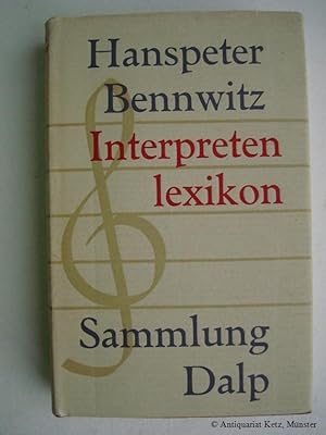 Bild des Verkufers fr Interpretenlexikon der Instrumentalmusik. zum Verkauf von Antiquariat Hans-Jrgen Ketz