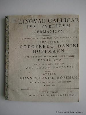 Linguae Gallicae ius publicum Germanicum.