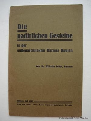 Die natürlichen Gesteine in der Außenarchitektur Barmer Bauten.