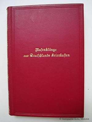 Bild des Verkufers fr Musenklnge aus Deutschlands Leierkasten. 2 Teile (in 1 Band gebunden). Faksimiledruck der Ausgabe von 1849. zum Verkauf von Antiquariat Hans-Jrgen Ketz