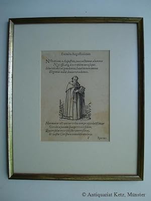 Augustinus - "Eremita Augustianus". Holzschnitt von Jost Amman. Blattgröße: ca. 17 x 13 cm.