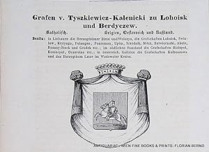 TYSZKIEWICZ-KALENICKI zu LOHOISK und BERDYCZEW - Grafen Tyszkiewicz-Kalenicki zu Lohoisk und Berd...