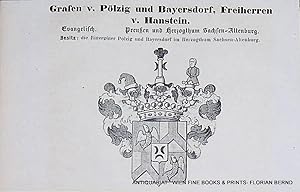 PÖLZIG und BAYERSDORF, HANSTEIN - Grafen v. Pölzig und Bayersdorf, Freiherren v. Hanstein