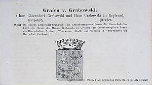 GRABOWSKI - Grafen v. Grabowski (Haus Götzendorf-Grabowski und Haus Grabowski zu Grylewo)