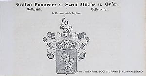 PONGRÁCZ v. SZENT MIKLÓS u. OVÁR. - Grafen Pongrácz v. Szent Miklós u. Ovár