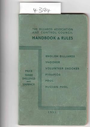 The Billiards Association & Control Council Handbook & Rules: 1951 Season