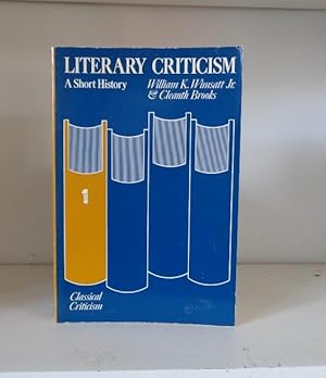 Seller image for Literary Criticism: A Short History. One: Classical Criticism for sale by BRIMSTONES