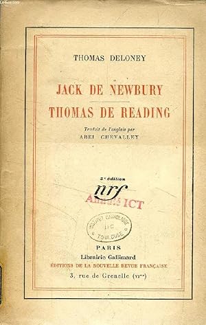 Bild des Verkufers fr JACK DE NEWBURY, THOMAS DE READING zum Verkauf von Le-Livre