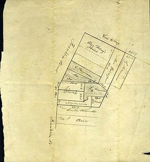 Imagen del vendedor de New York City Map: "Discription (sic) of L. Ackermans Property in Franklin St & West BWay and of Church Property" a la venta por Antipodean Books, Maps & Prints, ABAA