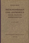 Imagen del vendedor de Prfungsfragen und -antworten fr die staatliche Dentisten-Prfung zur Zulassung zur sozialen Zahnfrsorge (Krankenkassen-Behandlg, Schulzahnpflege usw.) unter Zugrundelegung d. amtl. Prfungs-Bestimmgn. a la venta por Kirjat Literatur- & Dienstleistungsgesellschaft mbH