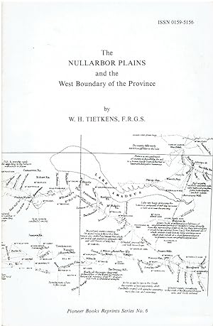 The Nullarbor Plains and the West Boundary of the Province.