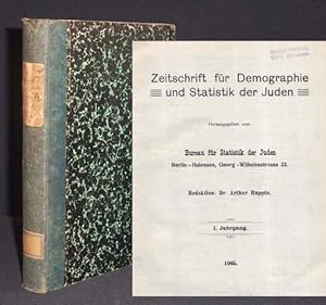 Seller image for Zeitschrift fr Demographie und Statistik der Juden. Herausgegeben vom Bureau fr Statistik der Juden, Berlin-Halensee. I. [und II.] Jahrgang. for sale by Antiquariat Hilbert Kadgien