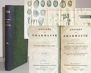 Bild des Verkufers fr Annalen der Pharmacie [Pharmazie]. Band XII [12]. zum Verkauf von Antiquariat Hilbert Kadgien