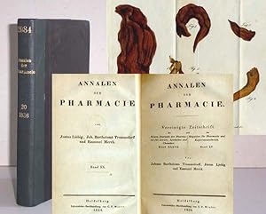 Bild des Verkufers fr Annalen der Pharmacie [Pharmazie]. Band XX [20]. zum Verkauf von Antiquariat Hilbert Kadgien