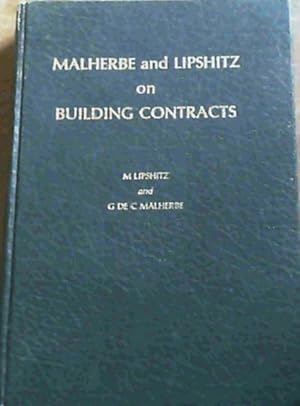 Bild des Verkufers fr Malherbe and Lipshitz on Building Contracts zum Verkauf von Chapter 1