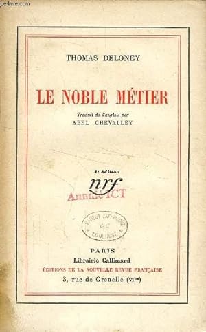 Bild des Verkufers fr LE NOBLE METIER zum Verkauf von Le-Livre