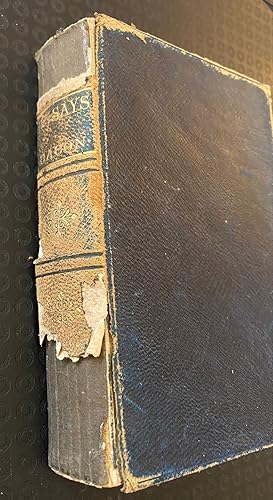 Seller image for Essays By Francis Bacon with the Notes of Ellis and Spedding to Which is Added the Praise of Knowledge for sale by Oopalba Books