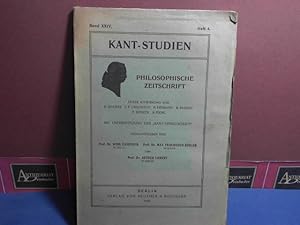 Bild des Verkufers fr Kant-Studien. Philosophische Zeitschrift Band XXIV, Heft 4. zum Verkauf von Antiquariat Deinbacher