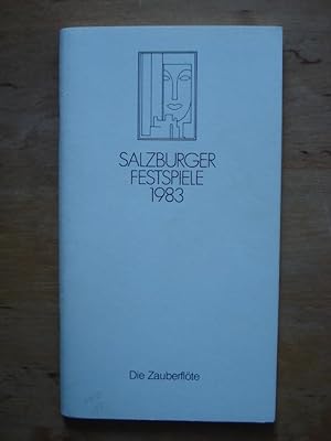 Bild des Verkufers fr Die Zauberflte - Programmbuch der Salzburger Festspiele 1983 zum Verkauf von Antiquariat Birgit Gerl