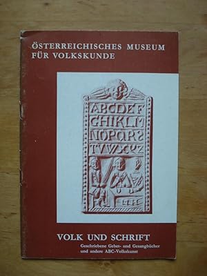 Bild des Verkufers fr Ausstellung - Volk und Schrift zum Verkauf von Antiquariat Birgit Gerl