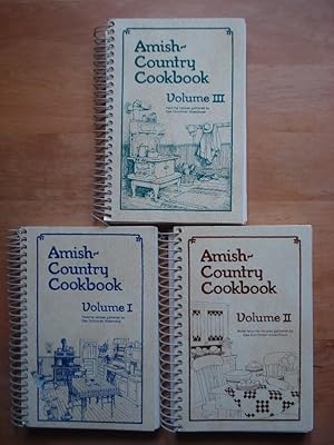 Imagen del vendedor de Amish-Country Cookbook I, II & III (3 Bnde) a la venta por Antiquariat Birgit Gerl