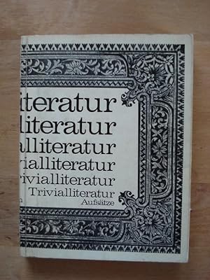 Bild des Verkufers fr Trivialliteratur - Aufstze zum Verkauf von Antiquariat Birgit Gerl