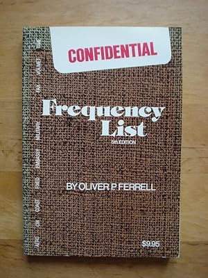 Imagen del vendedor de Confidential Frequency List - Fifth Edition a la venta por Antiquariat Birgit Gerl