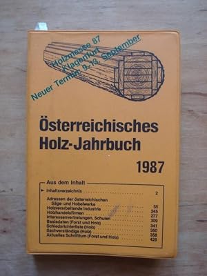 Österreichisches Holz-Jahrbuch 1987