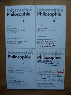 Information Philosophie - Jahrgang 1997, Heft 1, 3, 4 und 5 (Heft 2 fehlt)