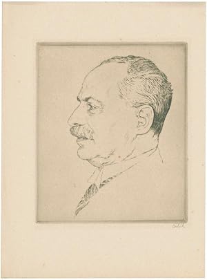 Imagen del vendedor de Eduard Arnhold (1859-1926). Bankier, Kopf im Profil nach links. a la venta por Galerie Joseph Fach GmbH