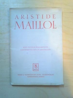 Aristide Maillol. Acht Fotos in Handabzügen.