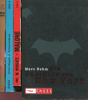 Immagine del venditore per 1.Wingate, William :Malone. 2.Hrsg. Klugmann/Mathews : Schwarze Beute. Neues von D.Hammett, R.Chandler, P.Wahl;I.Rodrian, R.Hey, F.Hubyky u.a. 3.Behm, Marc : Das Eismdchen. 4.Behm, Marc :Die Vampire von New York - 4 TB. venduto da Antiquariat am Flughafen