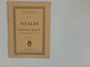 Bild des Verkufers fr Vivaldi - Concerto grosso Op. 3 No. 2: G minor for 2 Violins, Violoncello and String Orchestra, Edition No. 772 zum Verkauf von ANTIQUARIAT FRDEBUCH Inh.Michael Simon