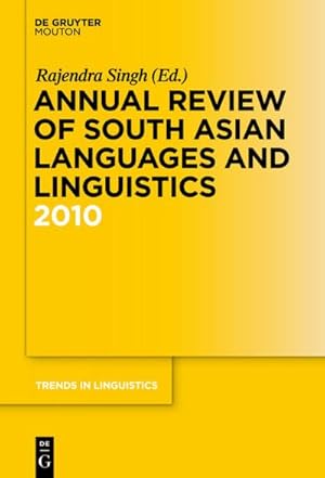 Bild des Verkufers fr Annual Review of South Asian Languages and Linguistics : 2010 zum Verkauf von AHA-BUCH GmbH