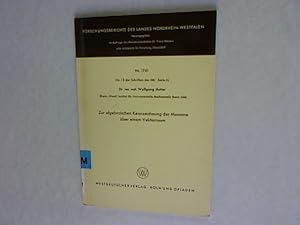 Seller image for Zur algebraischen Kennzeichnung der Monome ber einem Vektorraum. Forschungsberichte des Landes Nordrhein-Westfalen, Nr. 1741. for sale by Antiquariat Bookfarm